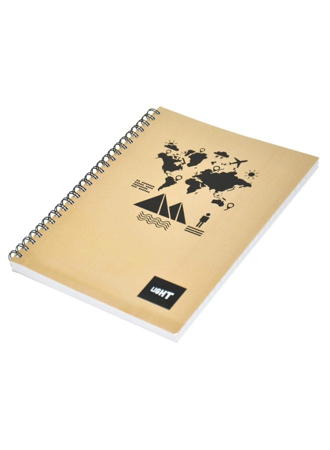 FIS Light LINBA51805S Spiral Soft Cover Single Line Notebook- Pack of 10 Pieces (100 Sheets, A5) - Image 3